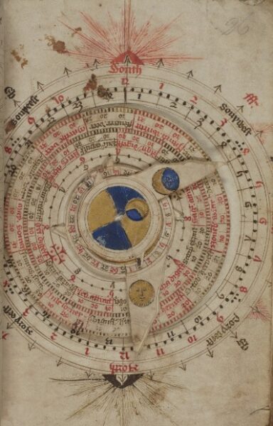 Volvelle from a medieval almanac
